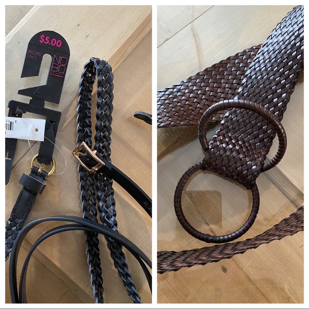 Three NEW/Like New Belts